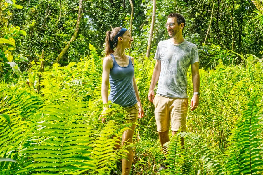 Couple Hike Walk Forest CREDIT AmericanSamoaPocketGuide.com