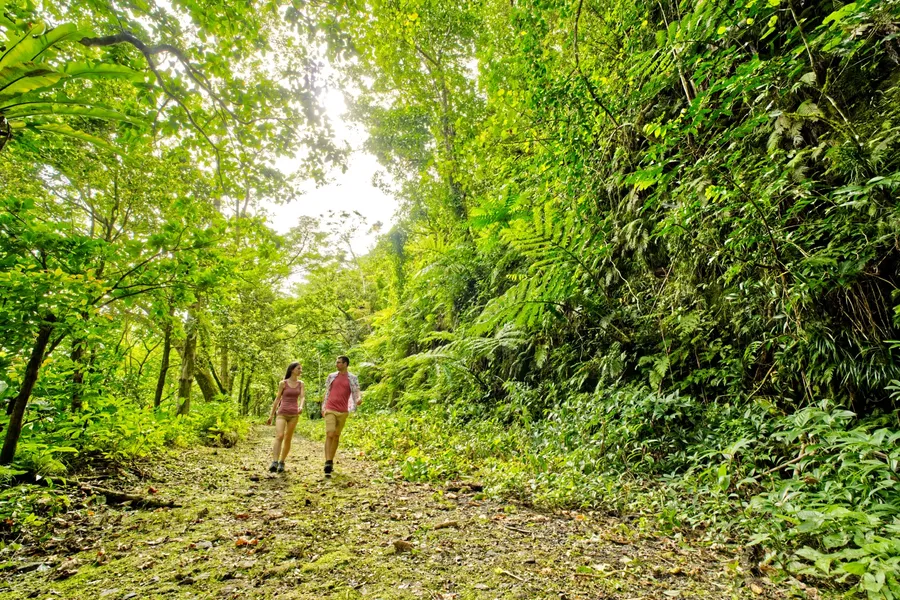 Couple Mt Alava Trail National Park CREDIT AmericanSamoaPocketGuide.com