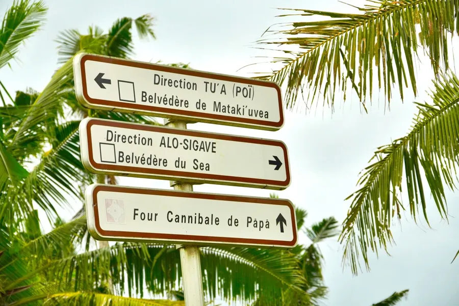 Directions Travel Times Sign SEB CREDIT WallisandFutunaPocketGuide.com