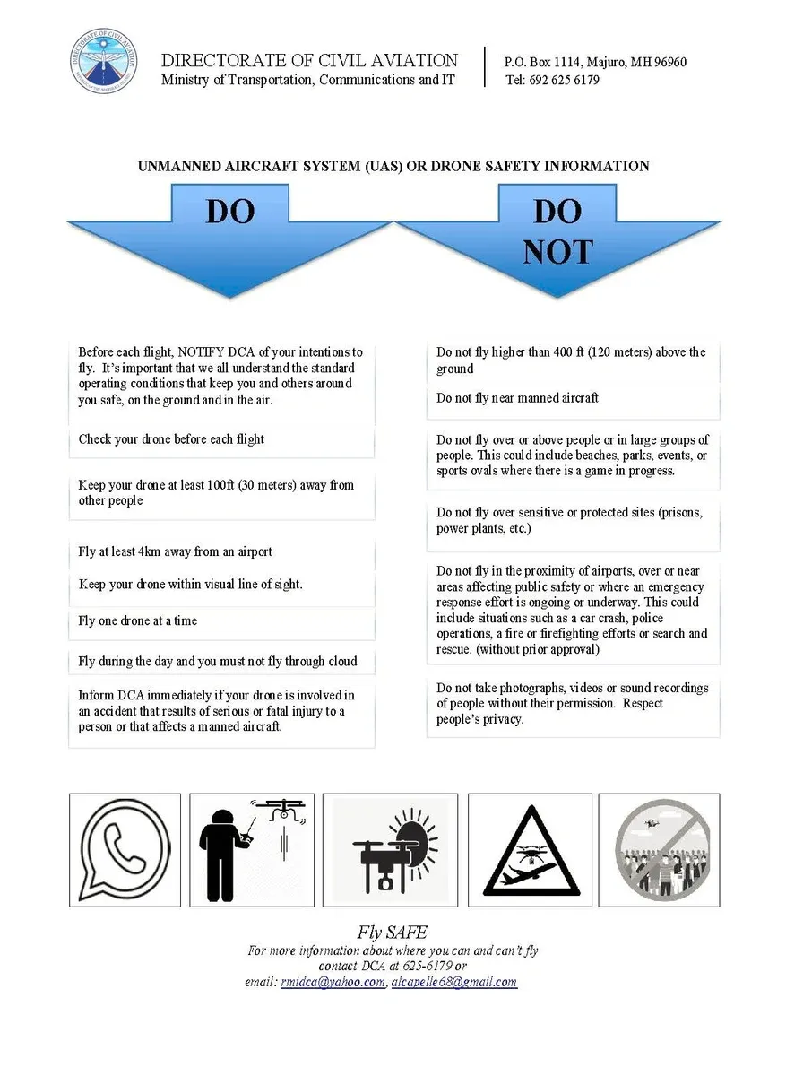 Drone Safety Rules in the Marshall Islands