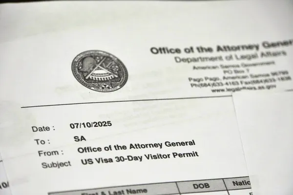 Entry Permit OK to Board Visa CREDIT AmericanSamoaPocketGuide.com