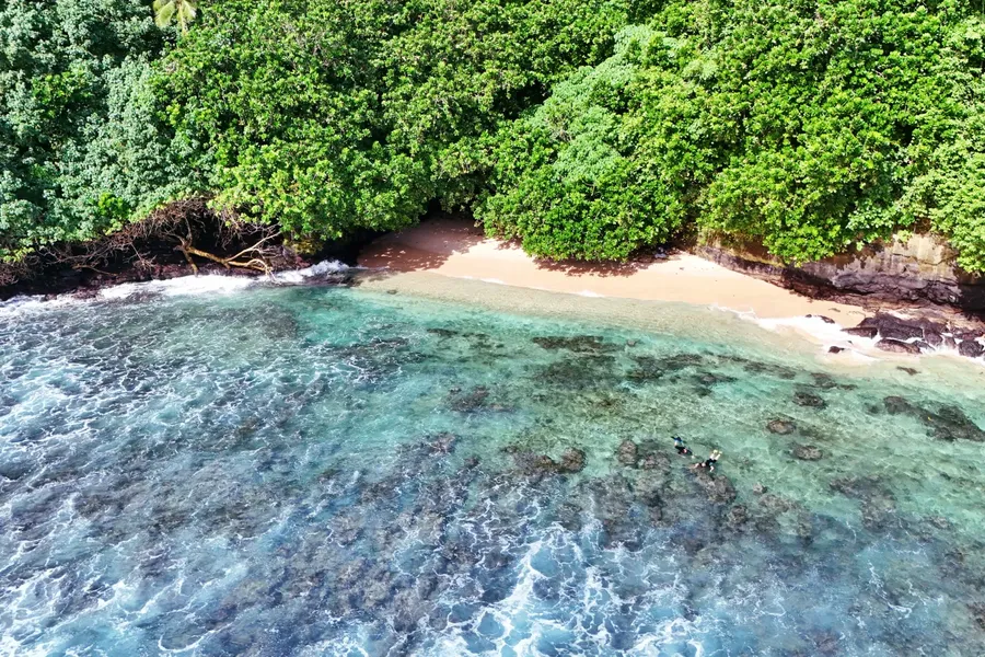 Fagatele Snorkel Coral Landscape Beach CREDIT AmericanSamoaPocketGuide.com