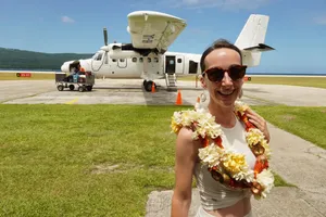 Futuna Airport Arrival (1) Flower Garland BNCC CREDIT WallisandFutunaPocketGuide.com