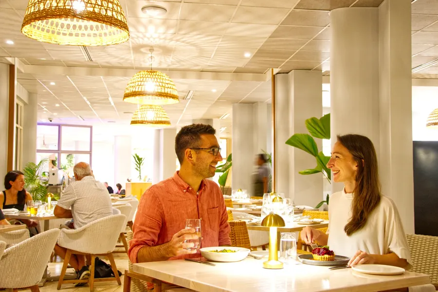 Grand Hotel Restaurant Dining Meal Couple