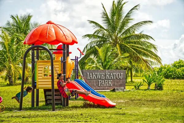 Iakwe Katoj Park Playground Kids CREDIT MarshallIslandsPocketGuide.com