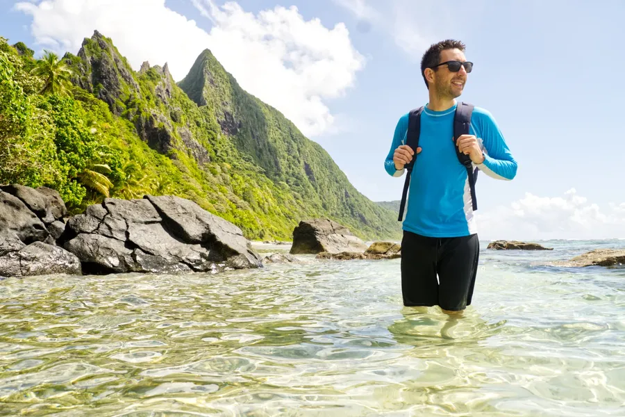 Mafafa Beach Walk Ofu Olosega Manu'a CREDIT AmericanSamoaPocketGuide.com