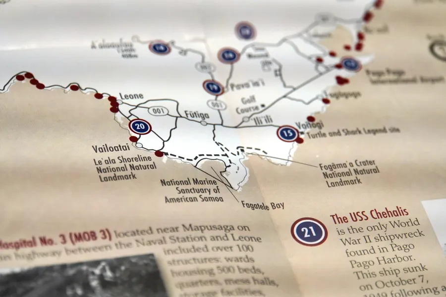 Map Vailoatai Le'ala Fagatele CREDIT AmericanSamoaPocketGuide.com