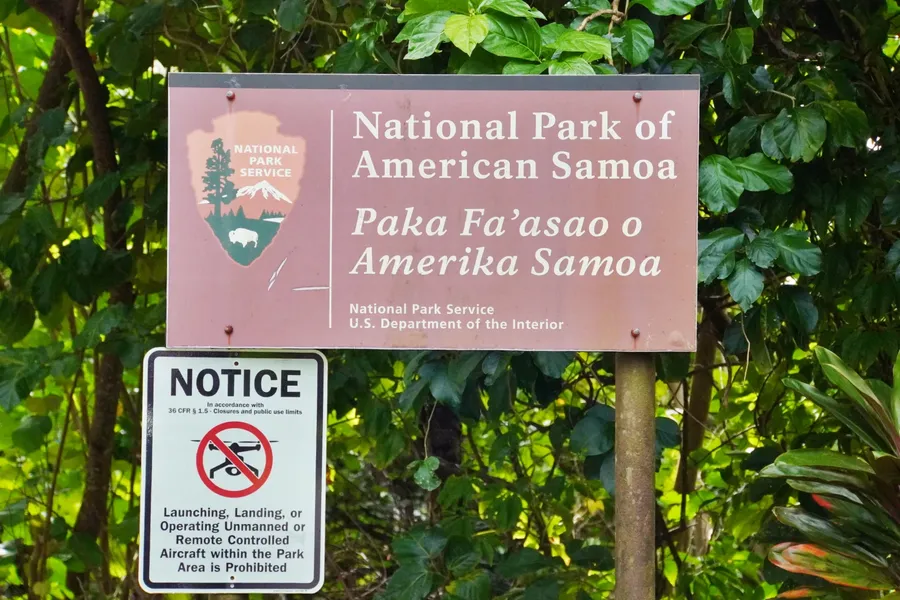 Nationl Park Sign Drone CREDIT AmericanSamoaPocketGuide.com