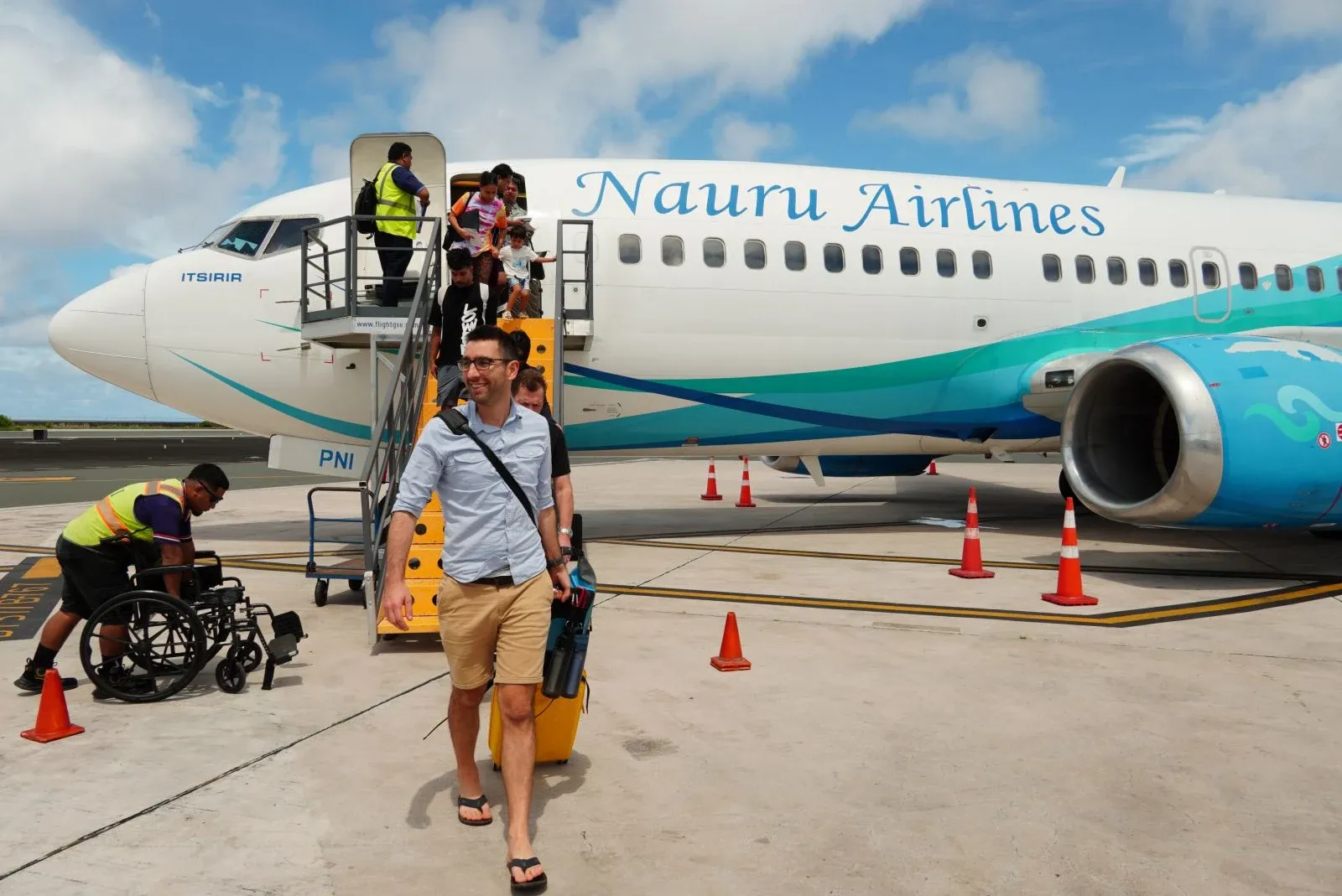 Nauru Airline Majuro Airport Arrival CREDIT MarshallIslandsPocketGuide.com