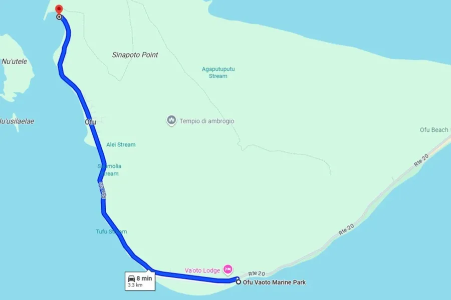 Ofu Olosega Itinerary Map 1