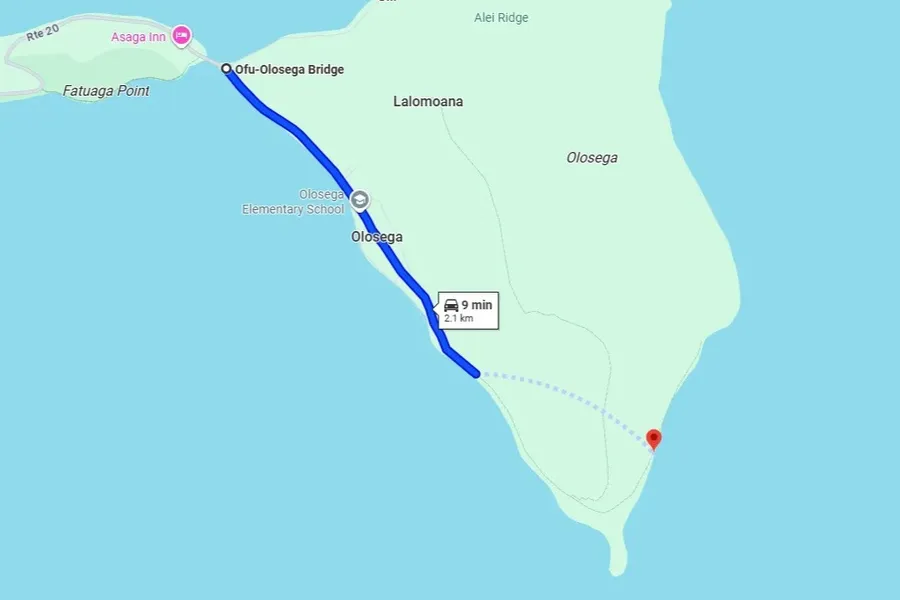 Ofu Olosega Itinerary Map 3