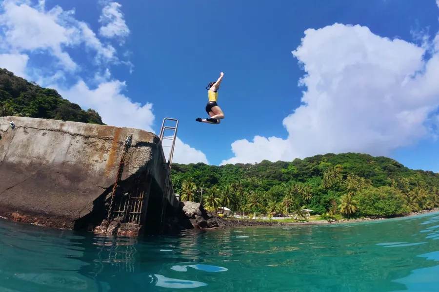 Ofu Wharf Jump Swim CREDIT AmericanSamoaPocketGuide.com