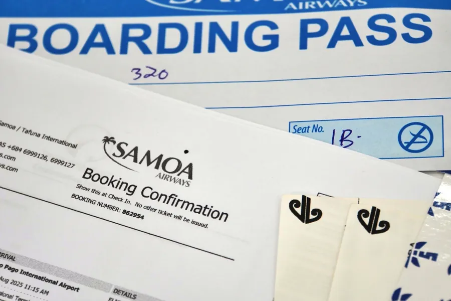 Paperwork Flight Booking CREDIT AmericanSamoaPocketGuide.com