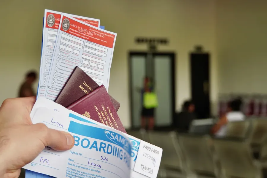 Passenger Arrival Passport Form Paperwork CREDIT AmericanSamoaPocketGuide.com