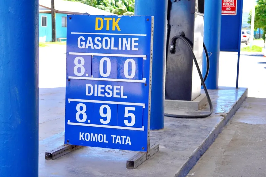 Prices Cost Gas Station Riwut DTK SEB CREDIT MarshallIslandsPocketGuide.com