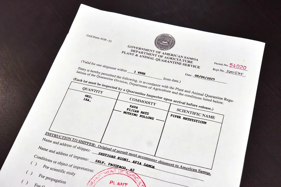 Quarantine Agriculture Import Permit CREDIT AmericanSamoaPocketGuide.com