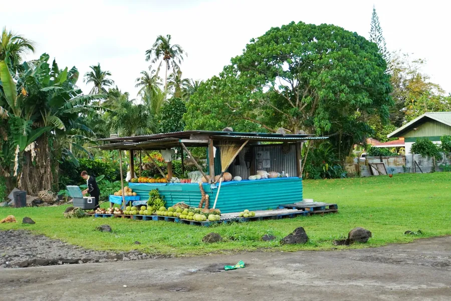 Roadside Fruit Market Stall CREDIT AmericanSamoaPocketGuide.com