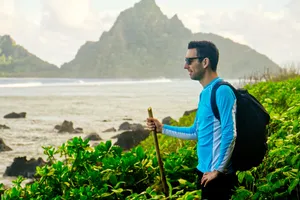 Robin Hiking Manu'a Trail CREDIT AmericanSamoaPocketGuide.com