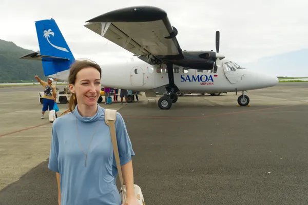 Samoa Airways Landing Pago Airport CREDIT AmericanSamoaPocketGuide.com