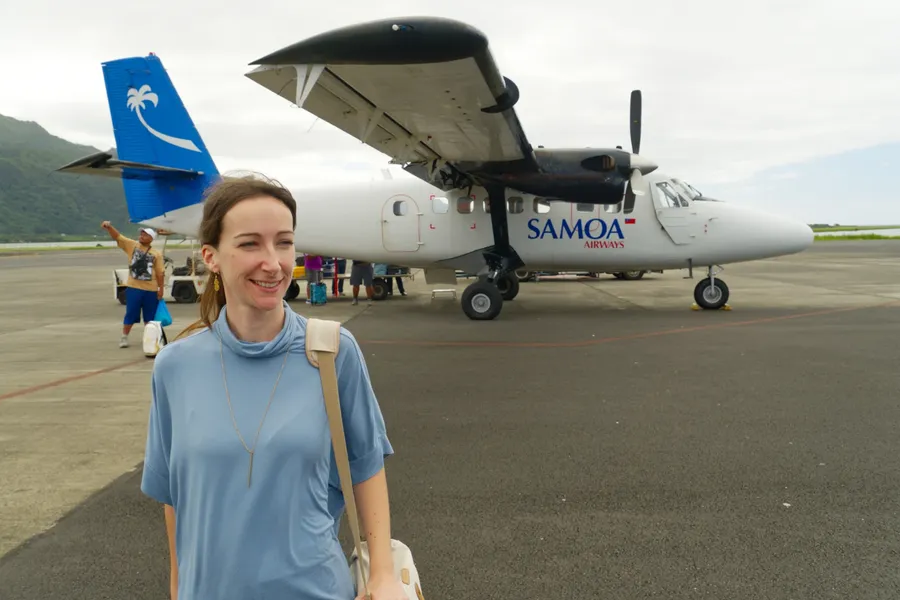 Samoa Airways Landing Pago Airport CREDIT AmericanSamoaPocketGuide.com