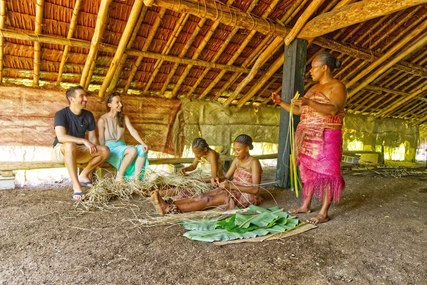 Santo Fire Walks Culture Village Weaving 2 CREDIT VanuatuPocketGuide.com