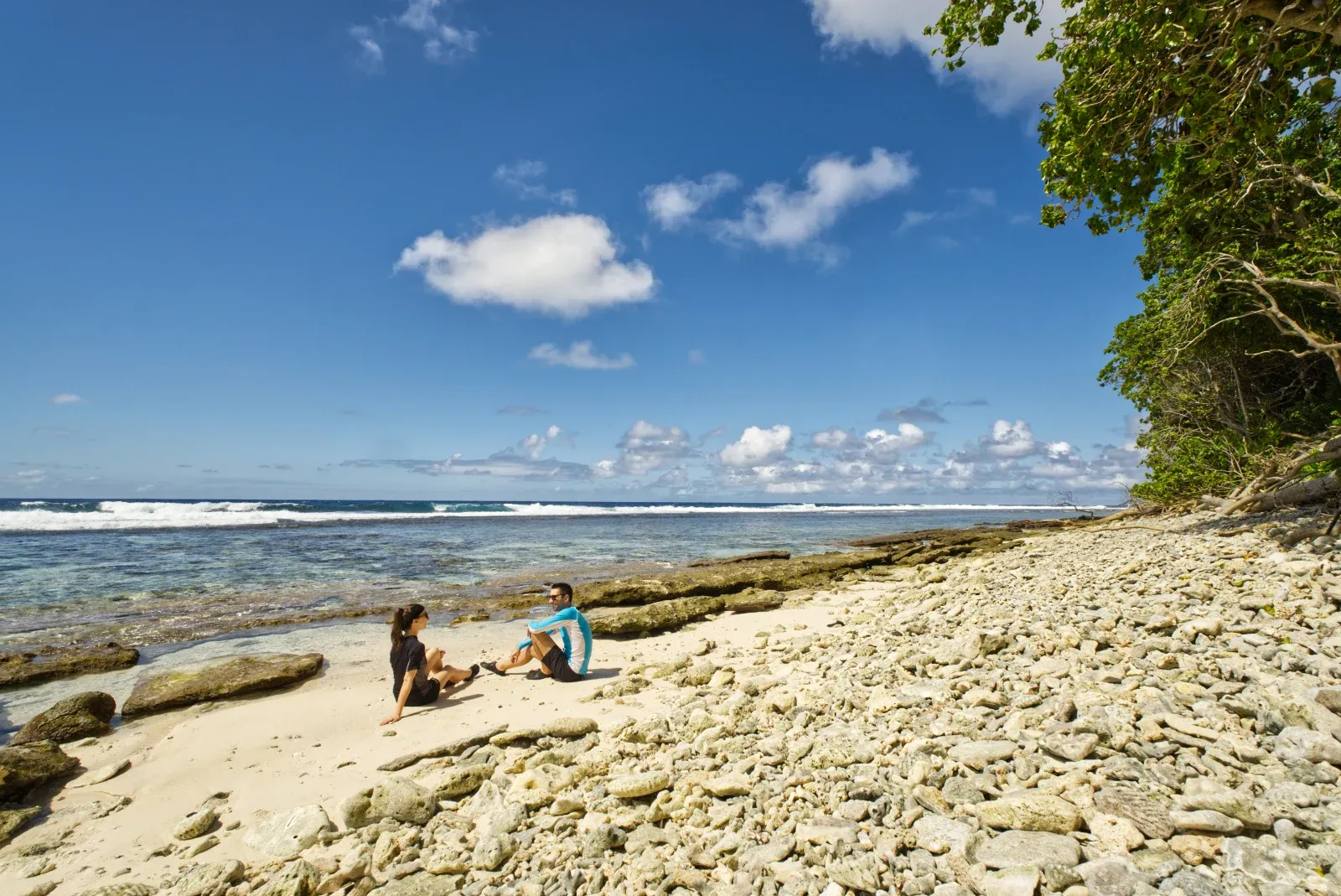 Saua Couple Beach Ta'u Manu'a Pu'a Vai CREDIT AmericanSamoaPocketGuide.com
