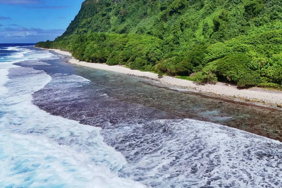 Saua Luo Ma'a 2 Rocks Ta'u Beach CREDIT AmericanSamoaPocketGuide.com