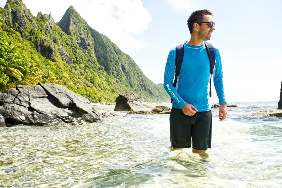 Sharkskin Rash Top Outfit Robin CREDIT AmericanSamoaPocketGuide.com