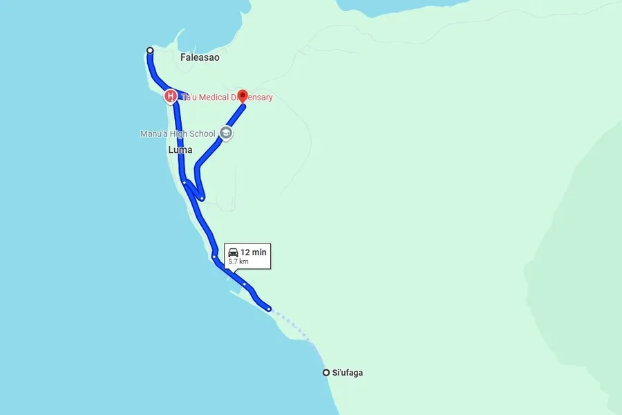 Ta'u Itinerary Map 3