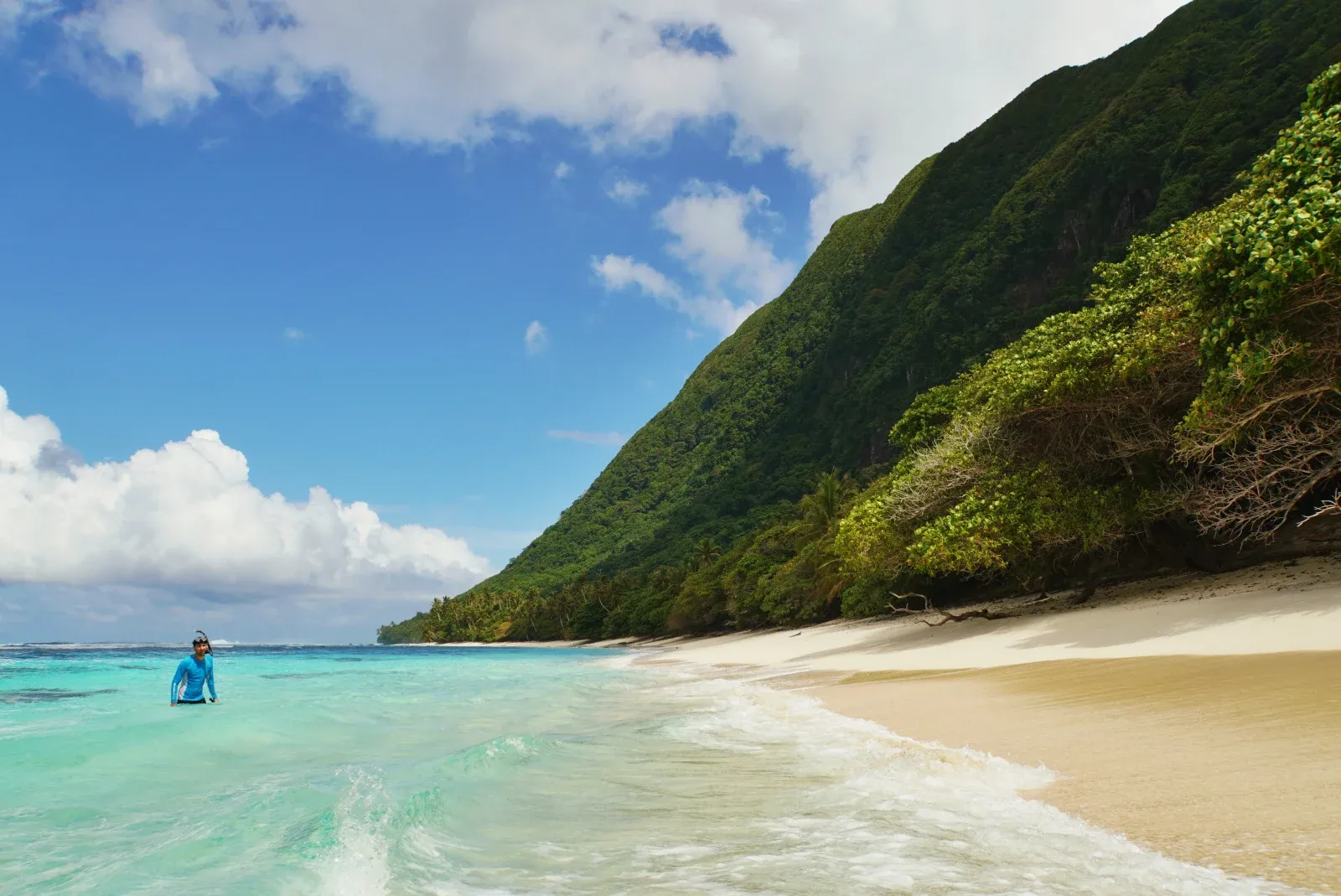 To'aga Beach Ofu Landscape Snorkel Swim CREDIT AmericanSamoaPocketGuide.com