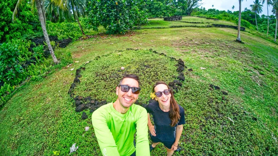 Tongan Fort Talietumu Couple Selfie Historic CREDIT WallisandFutunaPocketGuide.com