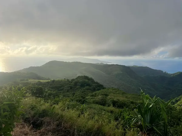 View Toward Alofi Mt Puke