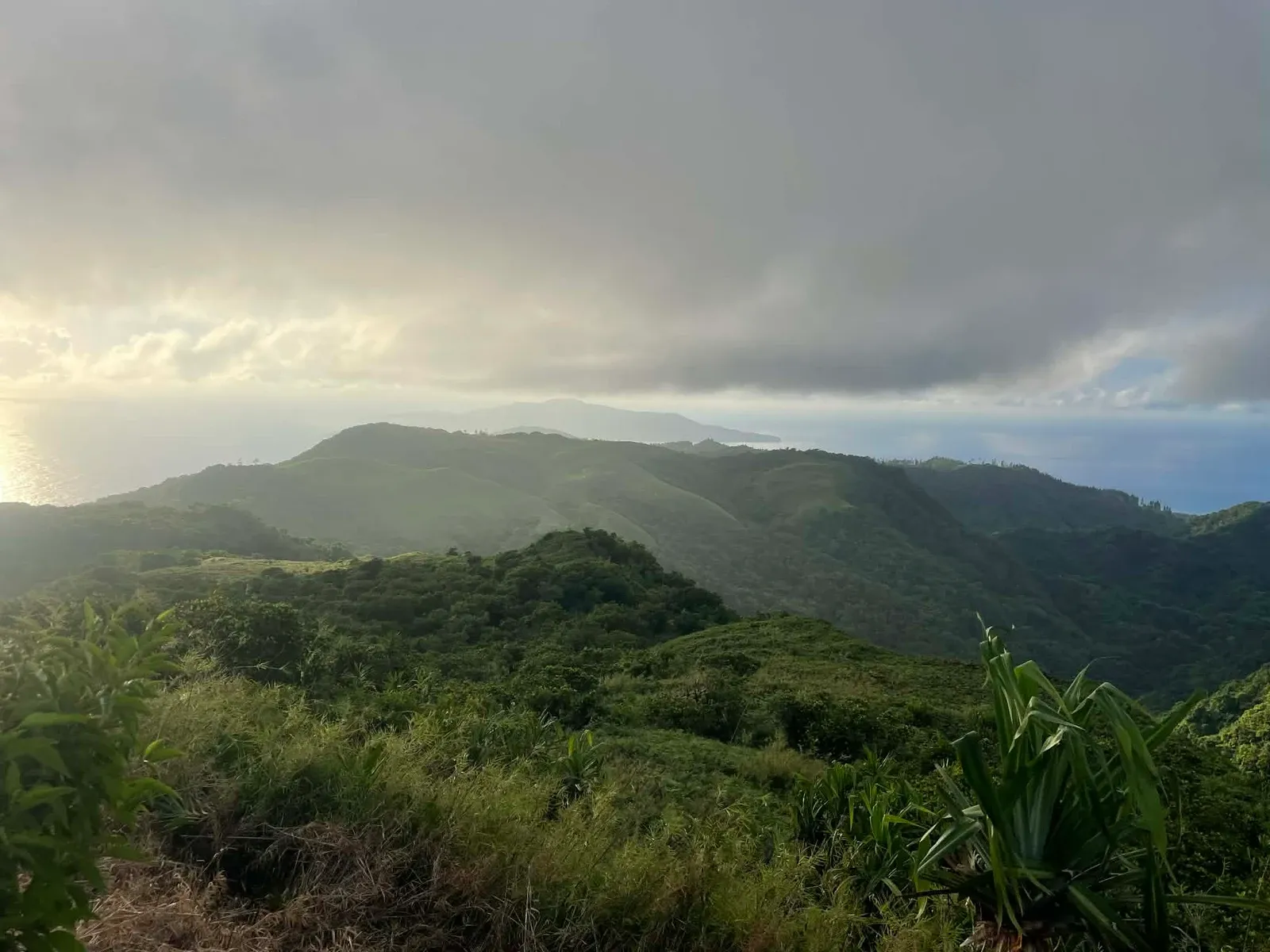 View Toward Alofi Mt Puke
