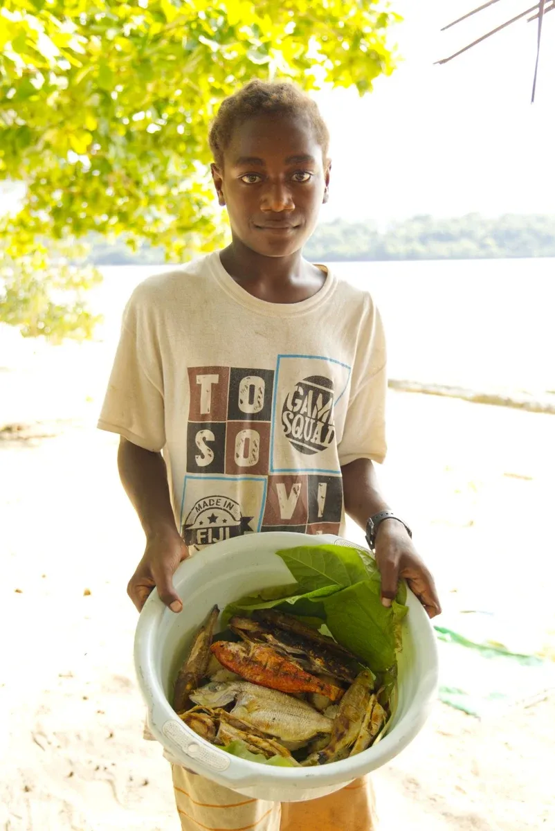 Wala Island Historical Tour Local Fish Food CREDIT VanuatuPocketGuide.com
