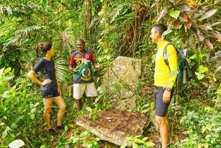 Wala Island Historical Tour Namaki Stone Nasara Hero CREDIT VanuatuPocketGuide.com