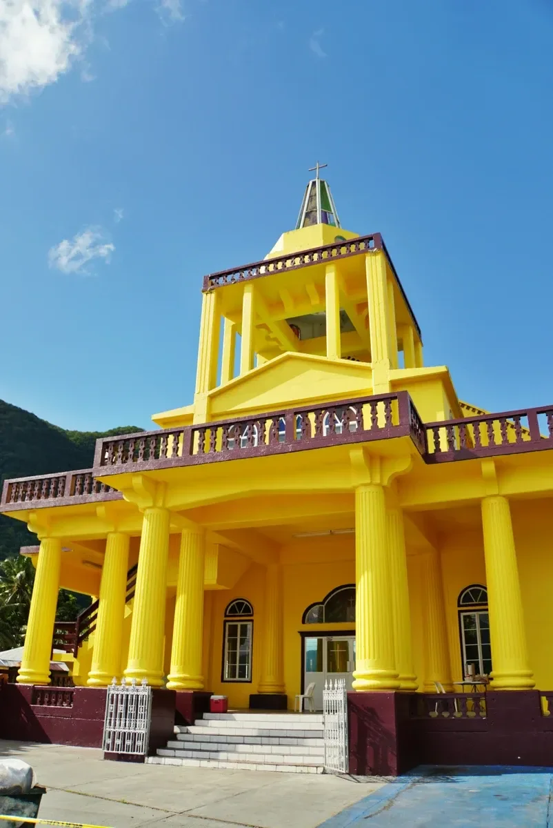 Yellow Church CREDIT AmericanSamoaPocketGuide.com
