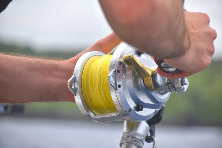 fishing reel close up Mandatory credit to SouthPacificPocketGuide.com