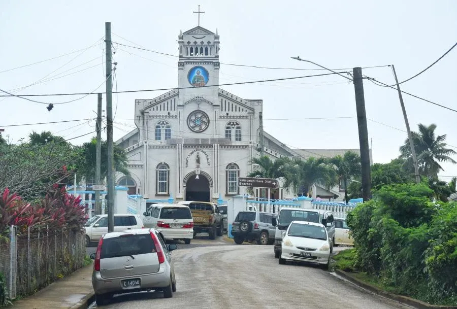 Catholic Church Neiafu From The Road Mandatory Credit To TongaPocketGuide.com Small