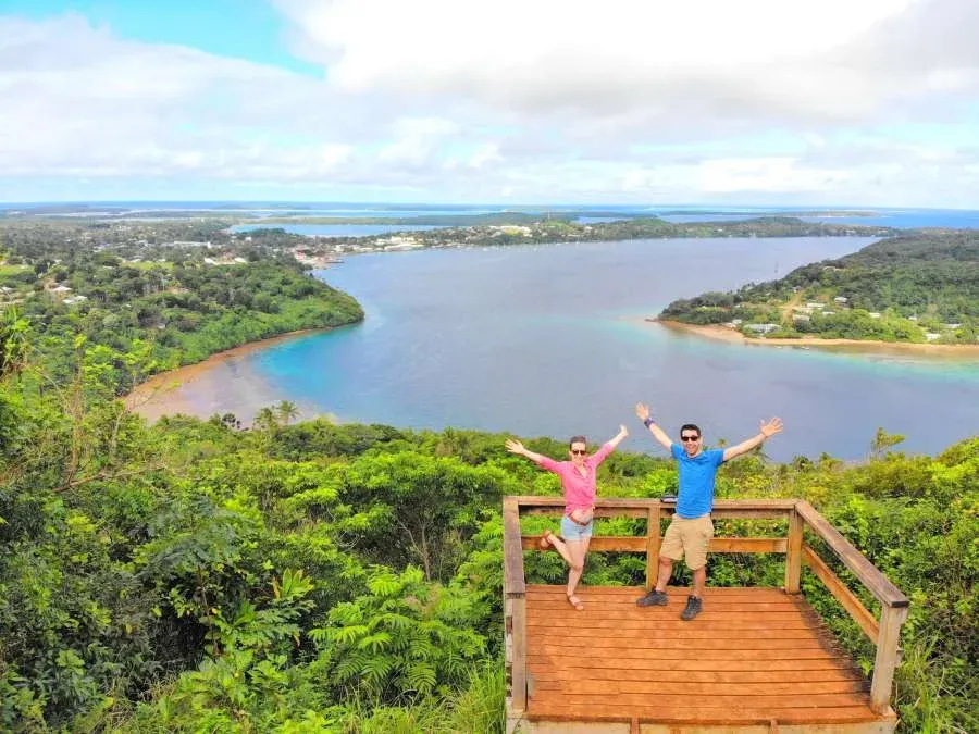 Mt Talau Couple Pose Deck Lookout Mandatory Credit To TongaPocketGuide.com Small