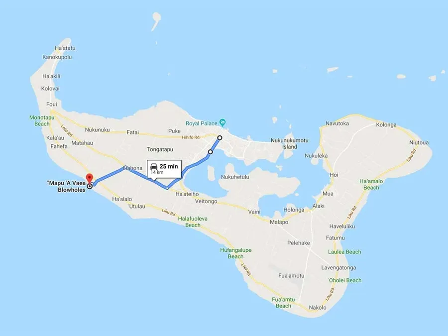 Tongatapu Cycling Routes