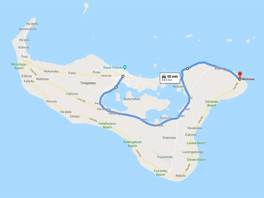 Bike Routes Tongatapu Google