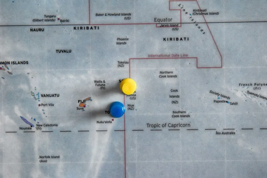 world map tonga samoa fiji and more
